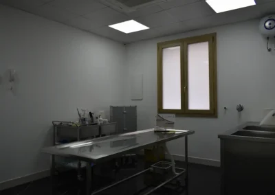 Sala di preparazione della salma presso la Casa Funeraria l'Ulivo a Lizzano